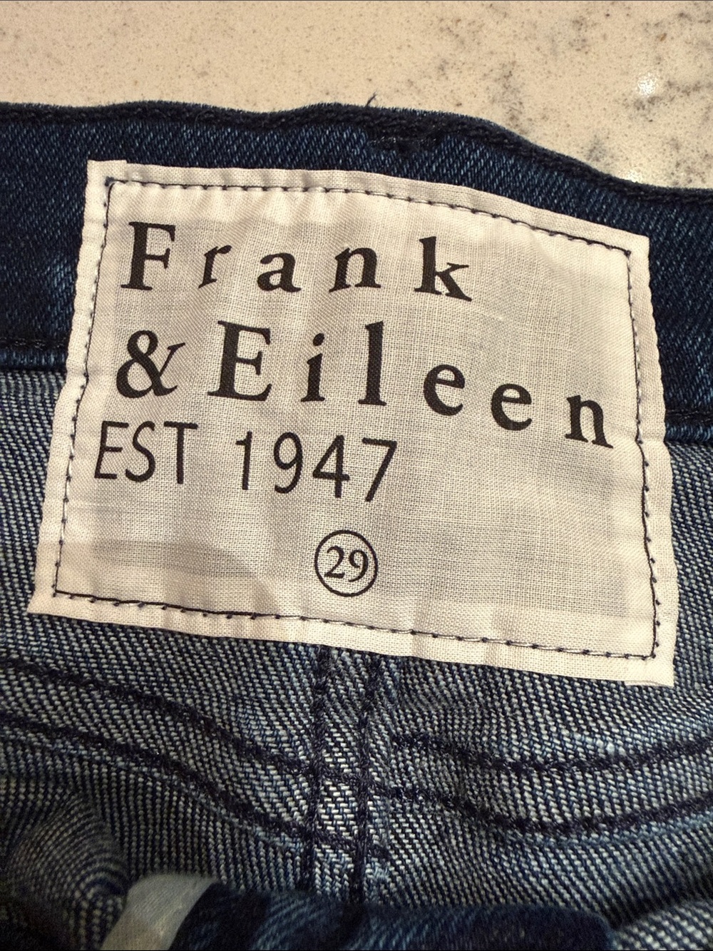 Frank & Eileen Women’s Straight Leg Jeans in Indigo Blue